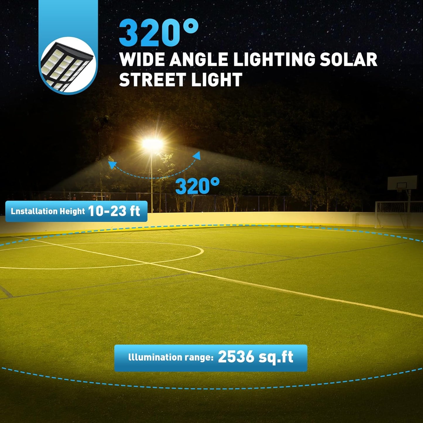 9000W Solar Motion Street Light