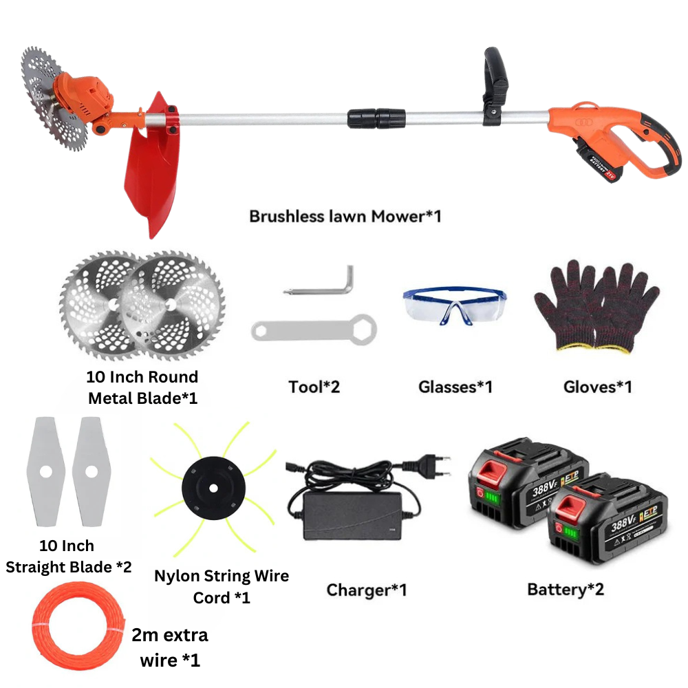4000W 3 in 1 Cordless Weed Eater Pro