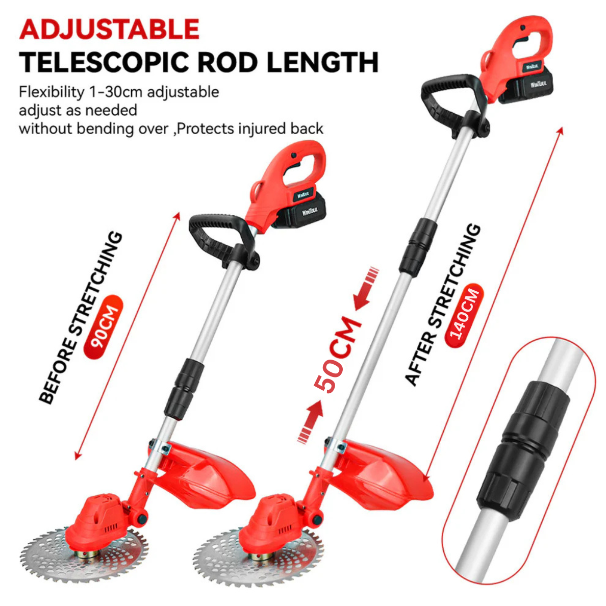4000W 3 in 1 Cordless Weed Eater Pro