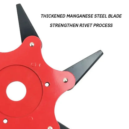 Durable 6 Blade Steel Mowing Head
