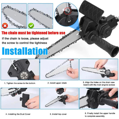 Drill to Chainsaw Adapter