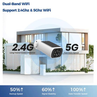4K Outdoor Solar Camera Wireless Cam WIFI Ultra Standby