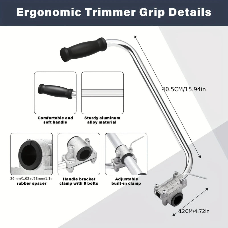Ergonomic Trimmer Handle – Fits Weed Whackers