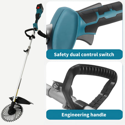3-in-1 1380W Electric Lawn Mower and Weed Trimmer
