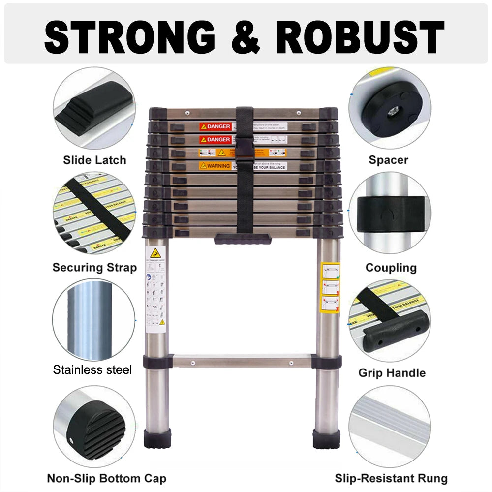 Telescoping Ladder Aluminum Extension