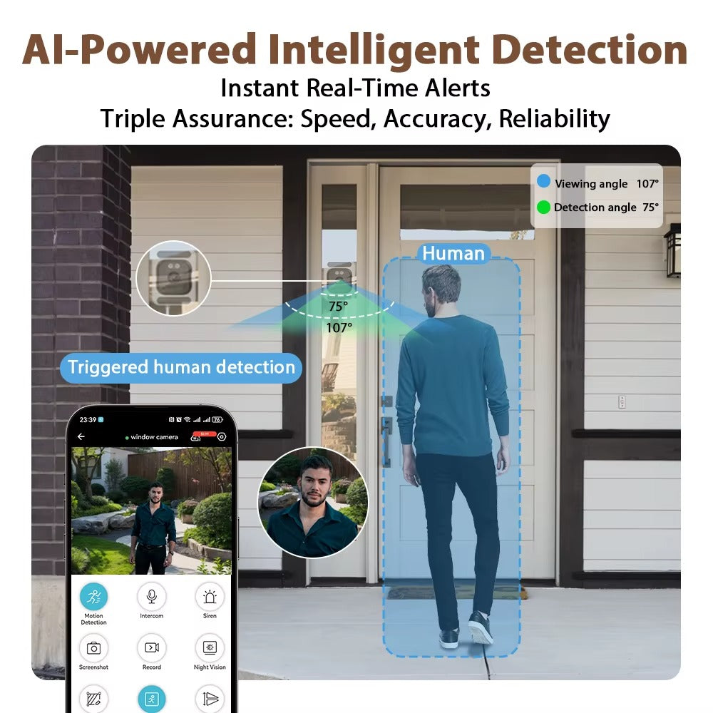 ItoolTech™ 2K Smart Window Security Camera