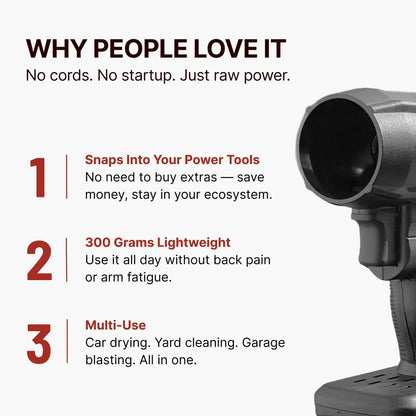 Turbo Jet Electric Leaf Blower Double-Blow™ V2
